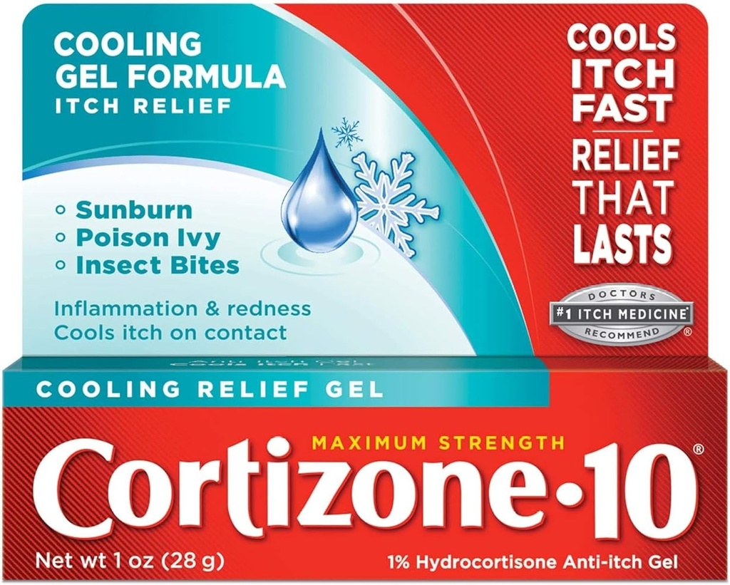Cortizone-10 Raffreddamento Rilievo Anti-Itch Gel 1 oz (Pacchetto di 12)