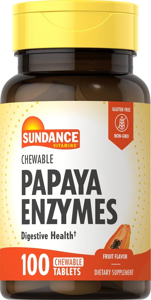 Sundance Chewable Papaya Enzyme - 100 compresse