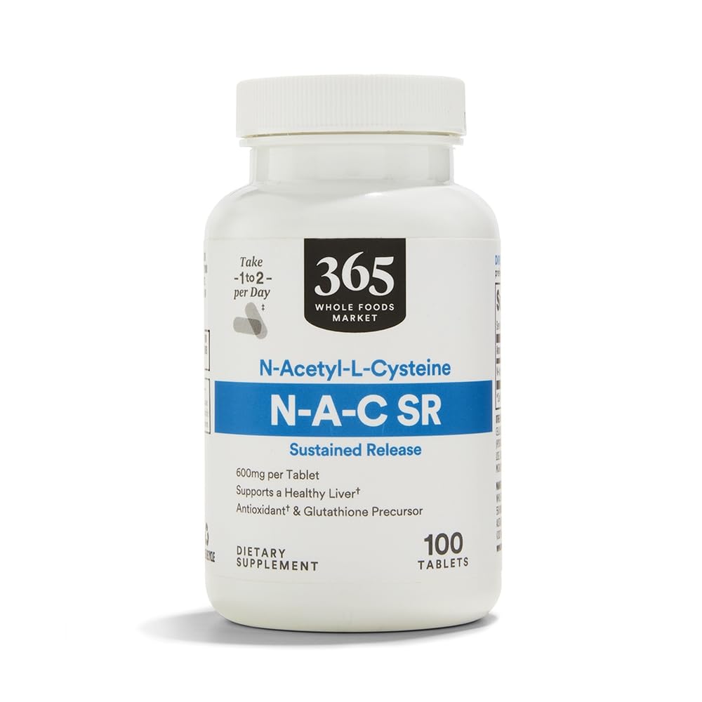 365 da Whole Foods Market, NAC Sostenuta Release 600mg, 100 Count