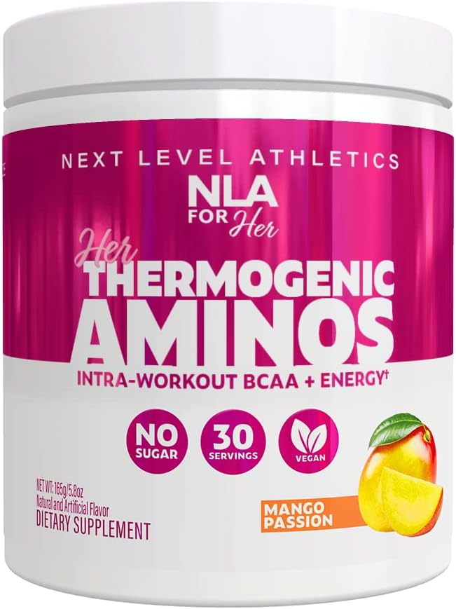 Il suo amino termogenico Pre Post & Intra Workout Booster (Mango Passion, 30 Servings) w BCAA Aminoacidi essenziali, Caffeina, & Electrolytes- Max i vostri allenamenti w Sustain Energy-Vegan, Sugar Free