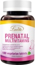 Lovita Prenatal Multivitamins - Supporto Nutriente Comprehensive per Prima, Durante e Post Gravidanza - 180 Compresse Vegetariane
