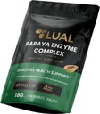 LUAL Papaya Enzyme Complex – Chewable Tablets with Papain, Bromelain & Digestive Enzymes – Supporta la digestione & Nutrient Absorption – Natural Papaya Flavor – 180 Count