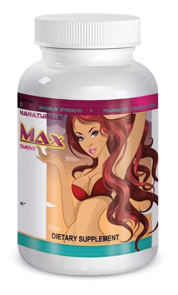 Pillole di aumento e ingrandimento del seno femminile CURVIMAX, 60 compresse di MARINANATURALS