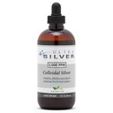 Ultra Silver® Colloidal Silver | 5000 PPM, 8 Oz (236mL) | Navi come (2) bottiglie di vetro 4 once | Supplemento minerale | True Colloidal Silver - con Dropper