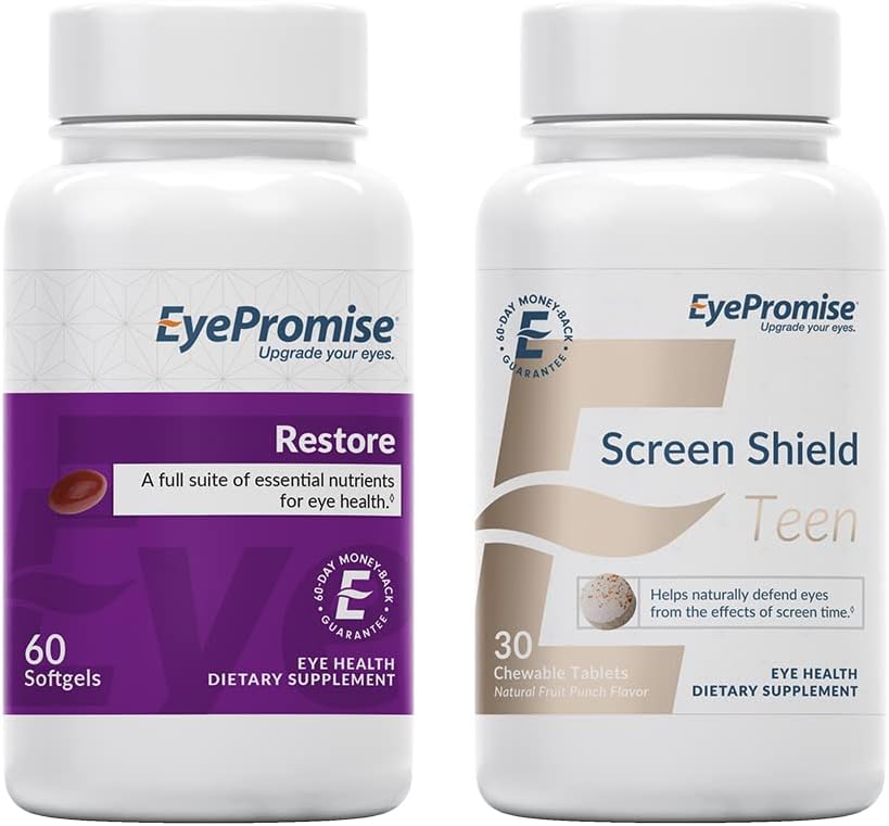 EyePromise Ripristino Macular Health Supplemento Schermo Schermo Teen Chewable Eye Vitamin