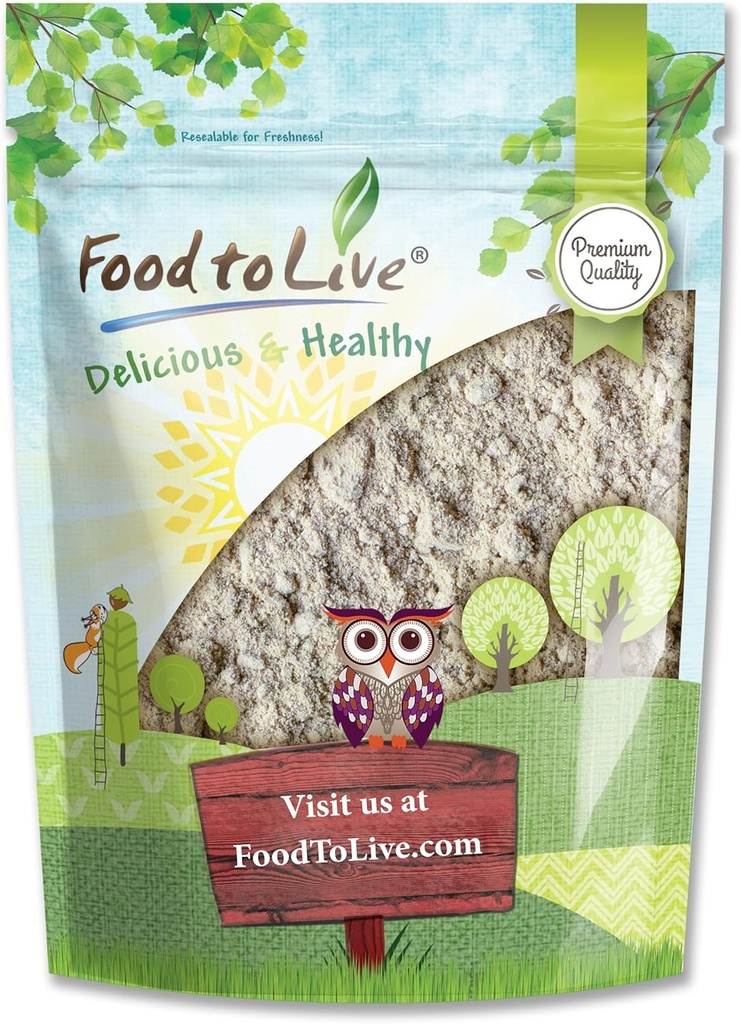 Cibo per vivere - polvere di Husk di Psyllium, 1.5 Pounds - Pure, Kosher, Vegan, Keto, Non aromatizzato, Finely Ground, Bulk, Mixes Well, Rich in fibra solubile