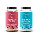 Natural Prenatal Bundle – Glow Prenatal Multivitamin – Momma Probiotics per la mamma e il bambino