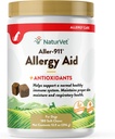 NaturVet Aller-911 Advanced Allergy Aid for Dogs, Cats – Antiossidante-Rich Pet Supplement con Omegas, DHA, EPA – Aiuta il supporto Dog Immune System, Cat Respiratory Health, Skin Moisture 180 Soft Chews