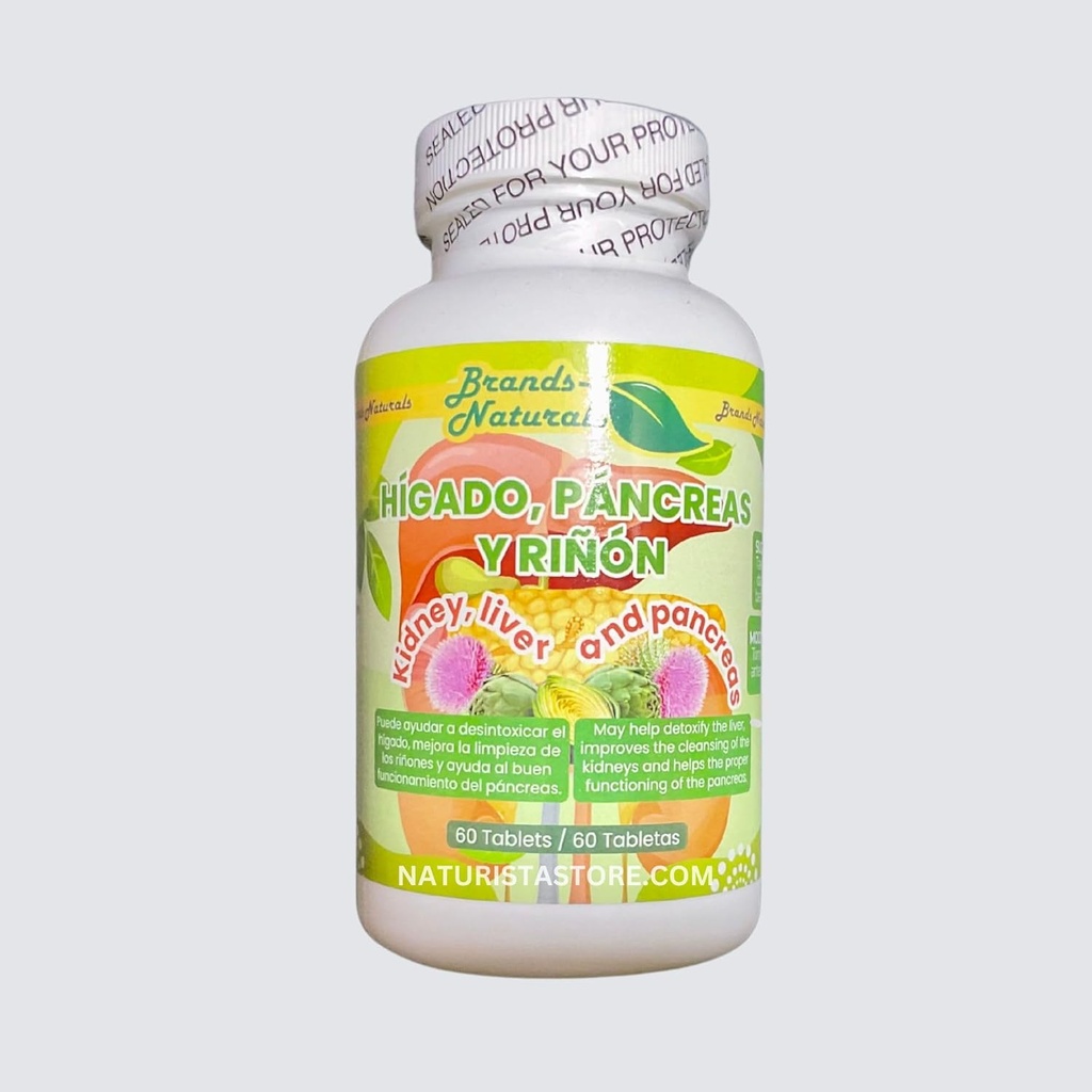 Generico Marche Naturals Kidney Liver & Pancreas (Higado Pancreas Y Rinones) 60 Tabs