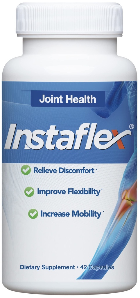 Integratore di supporto congiunto Instaflex - Miscela di sollievo articolare clinicamente studiata di Glucosamina, MSM, White Willow, Turmeric, Ginger, Cayenne, Acido Ialuronico - 42 capsule