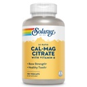 SOLARAY Calcium & Magnesio Citrato 2:1 Ratio w/Vitamin D-3, Bones sano, Muscolo e supporto di sistema nervoso, ad alto assorbimento 180 capsule