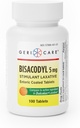 GeriCare Bisacodyl 5 mg Laxative Coated Tablet | Generico per Dulcolax | Stimolant Laxative | Gentle Overnight Constipation Relief 100 Count (Pack of 1)