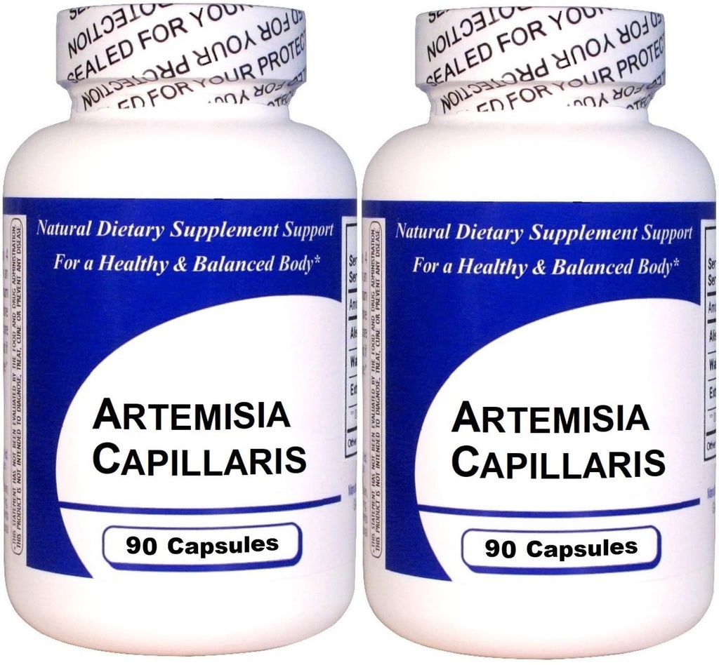 Artemisia Capillaris (90 capsule)-Estratto di erbe concentrato - Supplemento dietetico - 2 Confezione