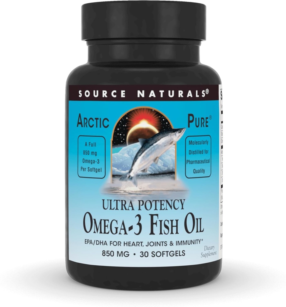 Fonte Naturals ArcticPure Ultra Potency 850 mg Omega-3 Fish Oil - 30 Softgels