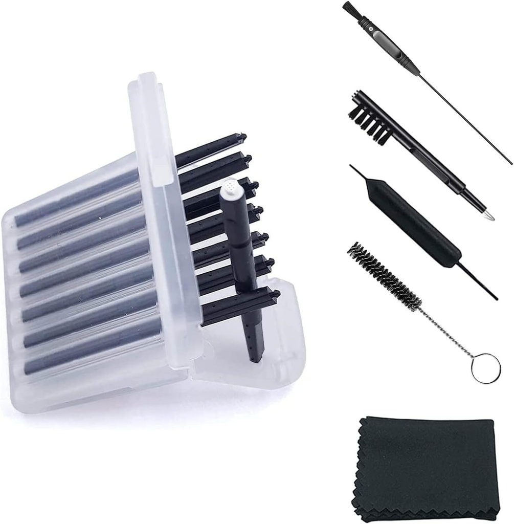 (4 pacchetti) Filtri per la protezione della cera per apparecchi acustici (32 unità) Trappoli per la cera di ricambio Cerumen Stop Wax per Phonak, Widex, Unitron e Resound - 5 pezzi Kit di pulizia per apparecchi acustici Accessori con custodia per carry