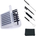 (4 pacchetti) Filtri per la protezione della cera per apparecchi acustici (32 unità) Trappoli per la cera di ricambio Cerumen Stop Wax per Phonak, Widex, Unitron e Resound - 5 pezzi Kit di pulizia per apparecchi acustici Accessori con custodia per carry