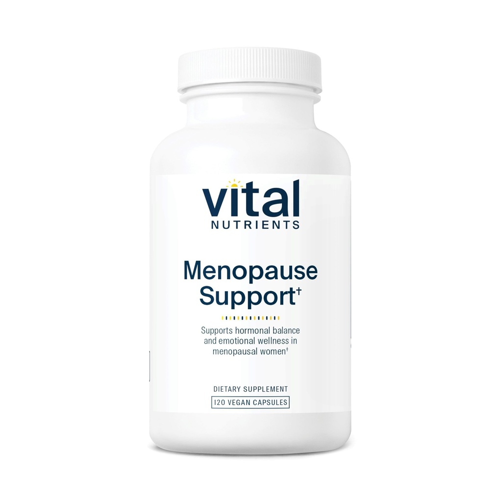 Vital Nutrients Menopause Support | Vegan Supplemento per le donne | Complesso di erbe con Nero Cohosh e Vitex Albero Berry per il supporto di bilanciamento dell'ormone* | Gluten, Dairy, Soy Free | 120 capsule