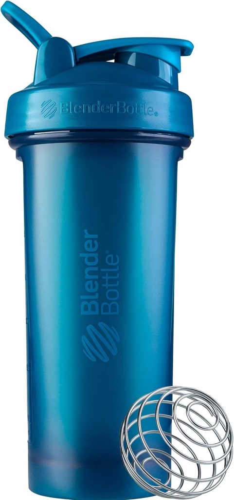 BlenderBottle Classic V2 Shaker Bottiglia perfetta per scuotere proteiche e pre allenamento, 28 once, Ocean Blue