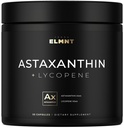Astaxantina 24mg + Licopene 50mg Carotenoidi di resistenza clinica supplemento della pelle w. 100% naturale da MicroAlgae - Migliori integratori di astaxantina per la salute e la pigmentazione della pelle - Astaxantina