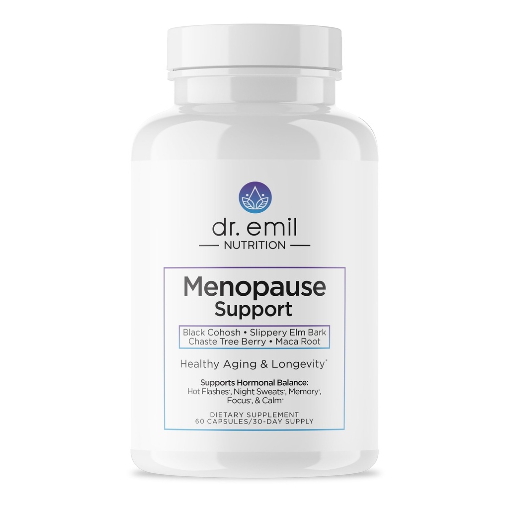 DR. EMIL NUTRITION Menopausa Supplementi per le donne - Multi-Symptom Menopause Rilievo per Flash Caldi, Maglioni Notturni & Mood Swings - Menopause Pillole di supporto con Cohosh nero - 30 giorni di alimentazione