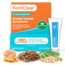 FemiClear per Herpes Genital Sintomi & Cold Sores, Multi-Symptom - Efficace Rilievo Intimo - Realizzato con ingredienti naturali e organici - 0.5 Ounce Tube