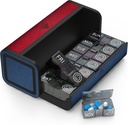 Pill Organizer 2 volte al giorno, Am Pm Twice Daily Pill Case, Detachable Large Travel Pill Box 7 giorno, settimanale Pill Container per Vitamin Medicine Supplement Fish Oil (rosso e blu)