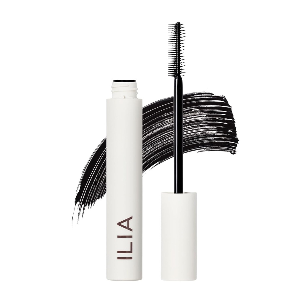 ILIA - Lash Mascara senza limiti | Leggero, nutrimento, allungamento, sollevamento | Flake + Smudge-Resistant | Non tossico, Cruelty-Free, Ophthalmologist-Tested, sicuro per gli occhi sensibili (nero soffitto)
