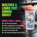Gamer Supps, GG Energy Red Raspberry (100 Serve) - Keto Friendly Gaming Energy e Nootropic Blend, Sugar Free + Organic Caffeine + Vitamine, Powder Drink