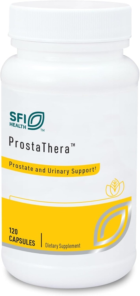 Klaire Labs SFI Health Prostathera - Supplemento alla prostata per gli uomini con sega Palmetto, polline, ortica, pigeo e minerali - Integratori senza glutine per sostenere la prostata e la salute urinaria (60 compresse)