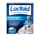 Capelli di sollievo dall'intolleranza del lattosio con l'enzima della lattasi per prevenire il gas, Bloating & Diarrea a causa della sensibilità del lattosio, ideale per viaggiare & On-The-Go, 12 pacchetti di 1-Paese