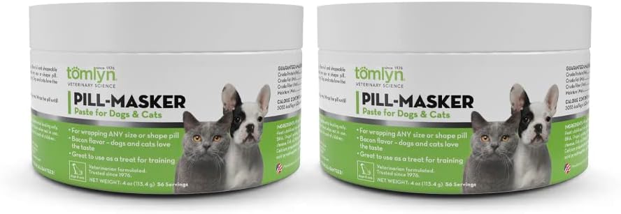 TOMLYN Pill-Masker Pasta originale per cani e gatti, 4oz, Confezione da 2