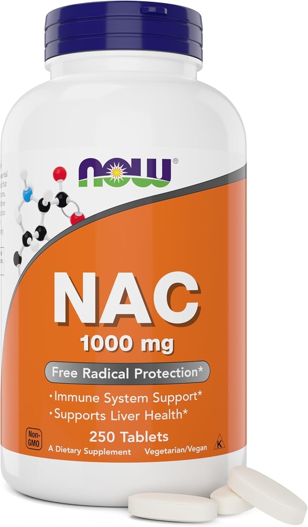Ora NAC, 1000 mg, 250 compresse, Vegetariano e Vegano, Non OGM