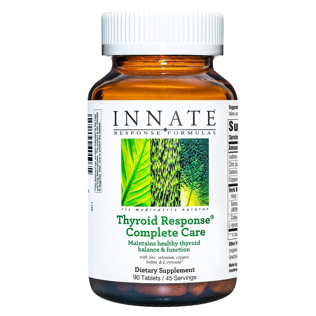 Formula di risposta INNATE La cura completa della risposta della tiroide - fatto con Ashwagandha - mantiene l'equilibrio e la funzione tiroideo ottimale - vegetariano, senza glutine, non OGM - 90 compresse (45 Serve)