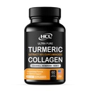 Curcumina erboristica 95% Estratto & capsule di collagene - NEM Promuove il ginocchio Comfort & Flessibilità - Membrana di mensole w Naturally Occurring Glucosamine Chondroitin Acido Ialuronico- Made in Italy