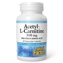 Fattori naturali Acetil L-Carnitina 500 milligrammi, 60 capsule vegetariane
