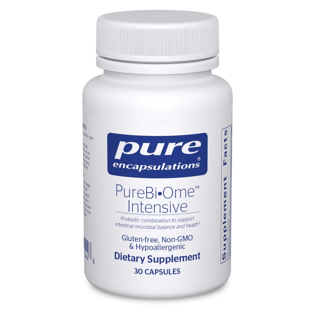 Pure Encapsulations PureBi•Ome Intensive | Miscela Probiotica Multi-Straina per supportare il bilanciamento sano della microflora intestinale | 30 capsule