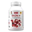 ANDREW LESSMAN Iron Plus 90 Capsules - Ferro da stiro 18mg, 100% Pure Amino Acid Chelated Iron (Glycinate, Aspartate), Plus Vitamina C per l'assorbimento aumentato, Piccolo, Facile da ingoiare capsule, Senza Additivi