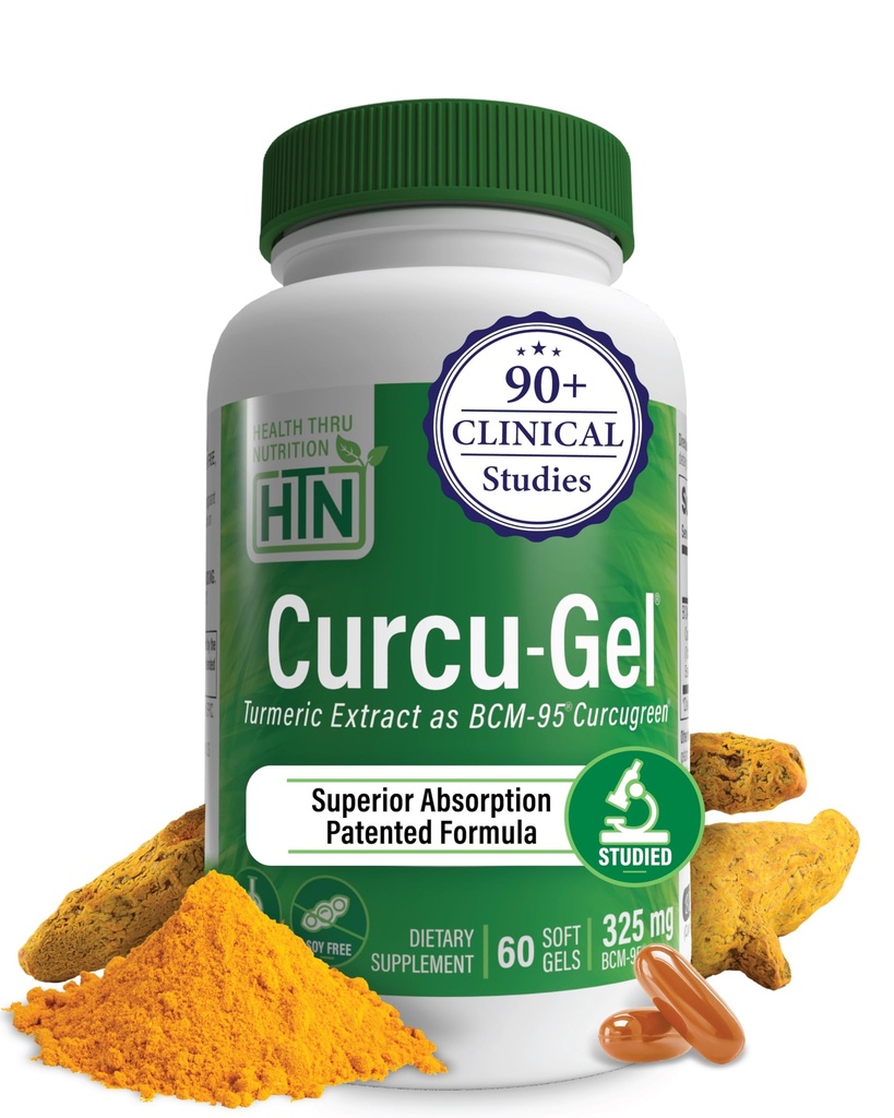 Salute Thru Nutrizione Curcu-Gel curcuma curcuma complesso BCM-95 Softgels, 325mg (Pack of 60)