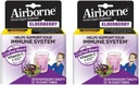 Estratto di mirtillo + vitamina C 1000mg (per porzione) - Compresse effervescenti Airborne (20ct), Integratore di supporto immunitario senza glutine, con Vitamine A C E, ZINC & Selenium, Sugar Free (Pack of 2)