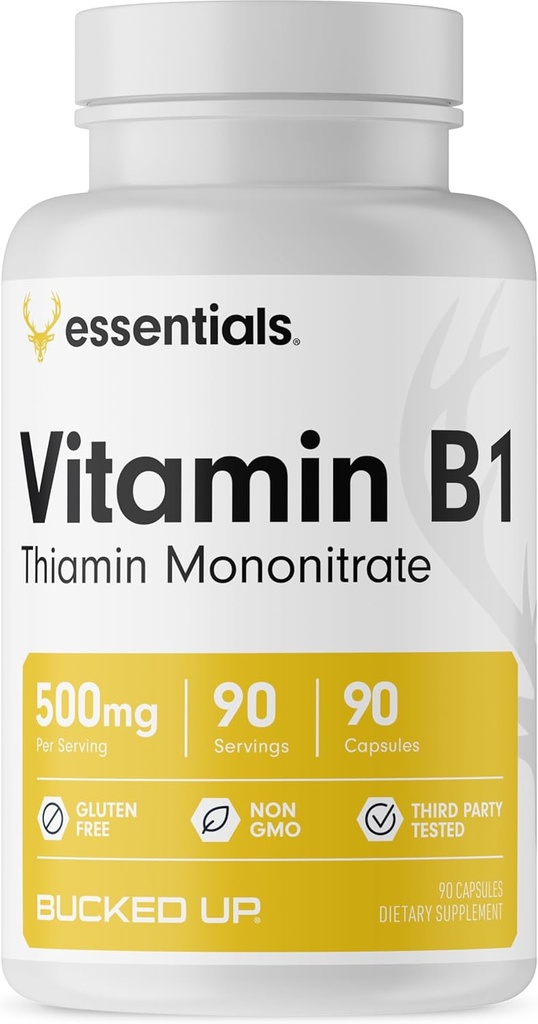 Vitamina B1 500mg Capsule, Essentials (90 Serve)