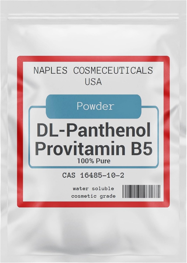 Polvere di panthenolo puro al 100%, polvere di DL-Panthenol, Provitamina B5 per la cura dei capelli, pelle, chiodi profondo Mousturizer, uso in formulazioni cosmetiche o aggiungere ai vostri prodotti preferiti (2 oz)