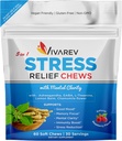 Stress Relief Ashwagandha Gummies - Formulato con Ashwagandha, GABA, L Theanine, Lemon Balm & Chamomile Flower come Stress Relief e Focus Supplement- Natural Raspberry Flavor, Confezione da 60