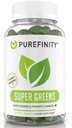 PUREFINITY Daily Super Greens Gummies con Spirulina, Spinaci, Broccoli, Radice di barbabietola, Acai e altre verdure, Integratore di verdure all-in-One – Non OGM, Gluten Free, Vegan, 60 Conte