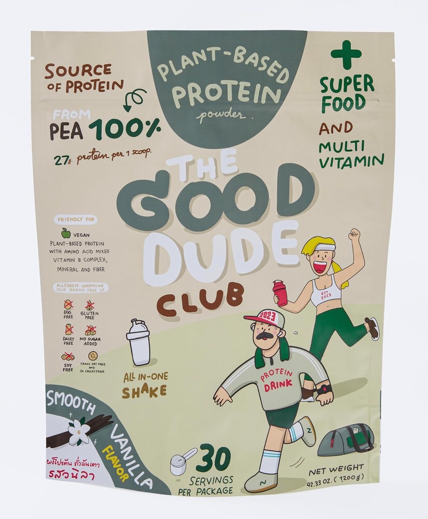 Polvere di proteine di pea Premium, pianta a base di BCAA, facile da digerire | vitamine e minerali | Gluten & Dairy Free | Nessun zucchero Aggiunto | Vegan Friendly (Vanilla), 1200g