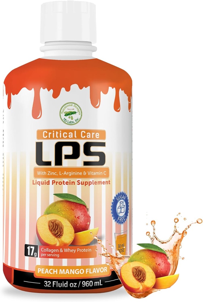 LPS Liquid Collagen & Whey Protein Supplement, Sugar-Free, Non OGM Drink, promuove la pelle sana e capelli per gli uomini e le donne.