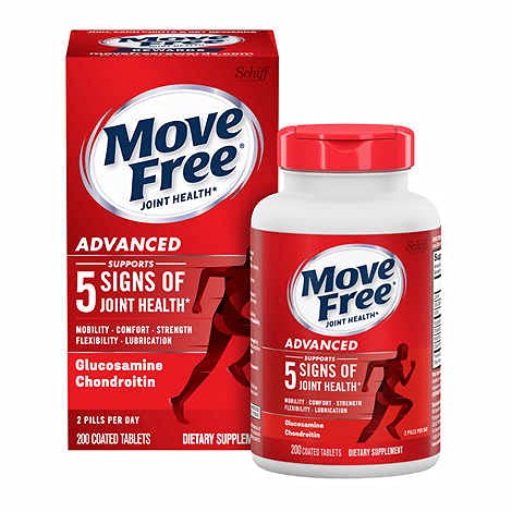 Move Free Advanced, 80 compresse - Integratore di Salute Congiunto con Glucosamina e Condroitina (Pacchetto di 8)