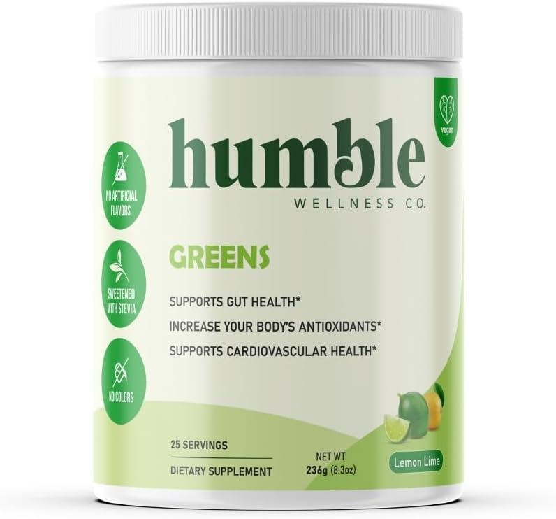 Polvere verde: Antiossidante Boost, salute cardiovascolare, salute del fegato, 24 frutta organica & verdura, senza glutine, Vegan, senza zucchero Aggiunto, Non OGM, Made in the USA, 25 Servings