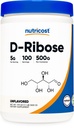 Nutricost D-Ribose Powder 500 Grammi - 5000mg Per Serving, Non OGM (500 Grammi)
