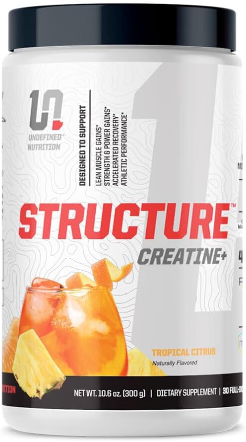 Struttura nutrizionale non definita Creatina+ di Brian Shaw (30 Serve) – Creatina monoidrata + Magnesio Creatina Chelato & HMB e PEAK ATP-Strength, Power, Recovery (10.6oz, Tropical Citrus)