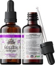 Estratto di tintura di Mullein, Mullein Organico (Verbascum densiflorum) Integratore di erbe della foglia secca nella glicerina vegetale a freddo 670 mg